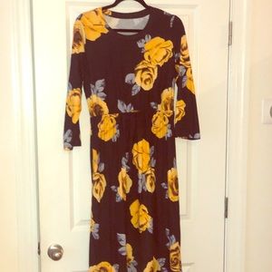Floor Length Floral Maxi Dress